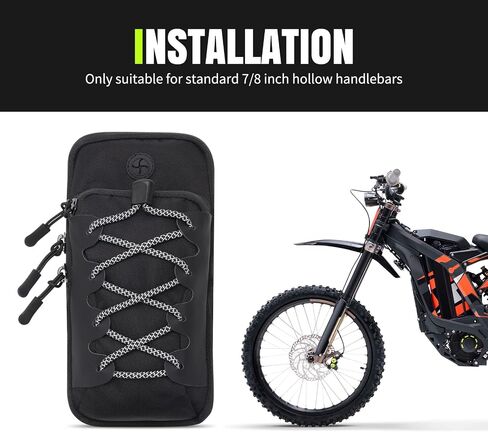 LKV Motorcycle Storage Bag for Surron LBS, Watrprooof Front Battery Frame Bag for Sur Ron Light Bee X/S Segway X160/X260 Talaria Sting MX3 R/MX4 Electric Dirt Bike (Grey) in Saudi Arabia
