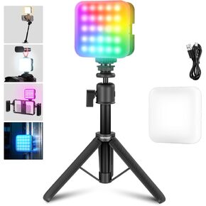 NEEWER LED Video Light, Portable Bi-Color 3200K~5600K Dimmable Camera Soft Lights with 3 Cold Shoes, CRI 97+, 8 Scene Modes, 2000mAh Rechargeable Battery for Gaming/YouTube/Vlog/Photography - NL-36AI in Kuwait