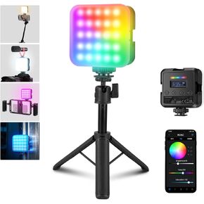 NEEWER LED Video Light, Portable Bi-Color 3200K~5600K Dimmable Camera Soft Lights with 3 Cold Shoes, CRI 97+, 8 Scene Modes, 2000mAh Rechargeable Battery for Gaming/YouTube/Vlog/Photography - NL-36AI in Kuwait