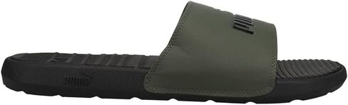 PUMA mens Cool Cat Slide Sandal, Black/High Risk Red, 10 US in Saudi Arabia