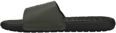 PUMA mens Cool Cat Slide Sandal, Black/High Risk Red, 10 US in Saudi Arabia