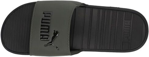 PUMA mens Cool Cat Slide Sandal, Black/High Risk Red, 10 US in Saudi Arabia