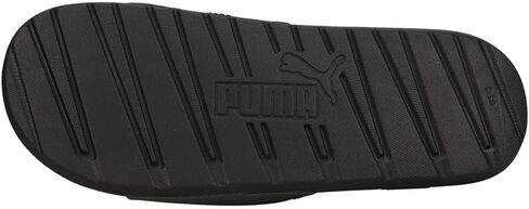 PUMA mens Cool Cat Slide Sandal, Black/High Risk Red, 10 US in Saudi Arabia