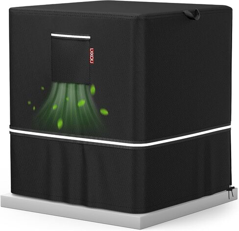 LXKCKJ Air Conditioner Cover for Outside Units - 420D Waterproof Air Conditioner Protection Covers for Window Unit - Winter AC Covers Fits AC Condensing HVAC Unit(Black&Green-24''LX24''WX30''H) in Kuwait