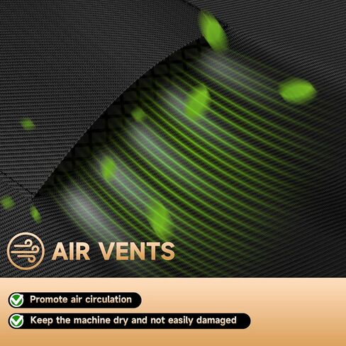 LXKCKJ Air Conditioner Cover for Outside Units - 420D Waterproof Air Conditioner Protection Covers for Window Unit - Winter AC Covers Fits AC Condensing HVAC Unit(Black&Green-24''LX24''WX30''H) in Kuwait