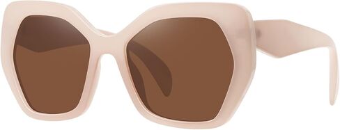 Fozono Trendy Butterfly Polarized Sunglasses for Women Men Polygon Square Sun Glasses UV400 FZN802 in Saudi Arabia