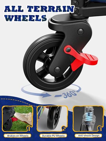 EVER ADVANCED Foldable into Bag Travel Wagon Stroller for 2 Kids & Cargo, Collapsible Toddler Wagon with Removable Canopy, Adjustable 5-Point Harness, Lightweight Carry-on Stroller for Airplane Grey in Kuwait