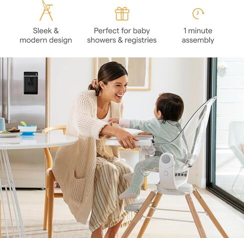 Munchkin® 360° Cloud™ Baby High Chair with Clear Seat and 360° Swivel in Kuwait