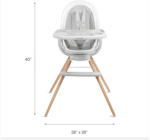 Munchkin® 360° Cloud™ Baby High Chair with Clear Seat and 360° Swivel in Kuwait