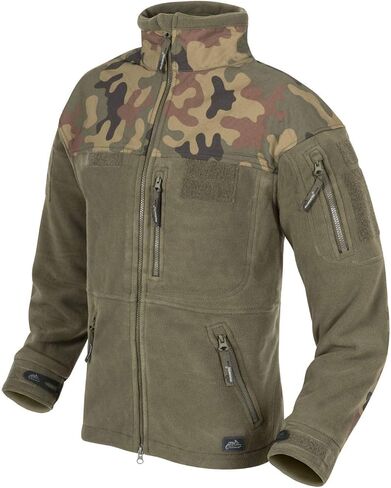 Helikon Men's Infantry Duty Fleece Jacket Black/PL Woodland in Saudi Arabia