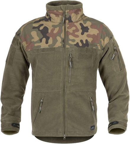 Helikon Men's Infantry Duty Fleece Jacket Black/PL Woodland in Saudi Arabia