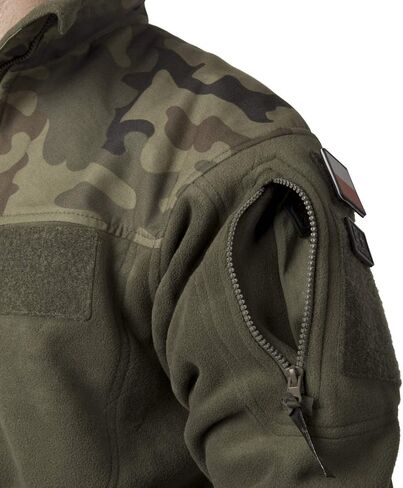 Helikon Men's Infantry Duty Fleece Jacket Black/PL Woodland in Saudi Arabia