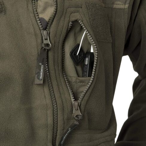 Helikon Men's Infantry Duty Fleece Jacket Black/PL Woodland in Saudi Arabia