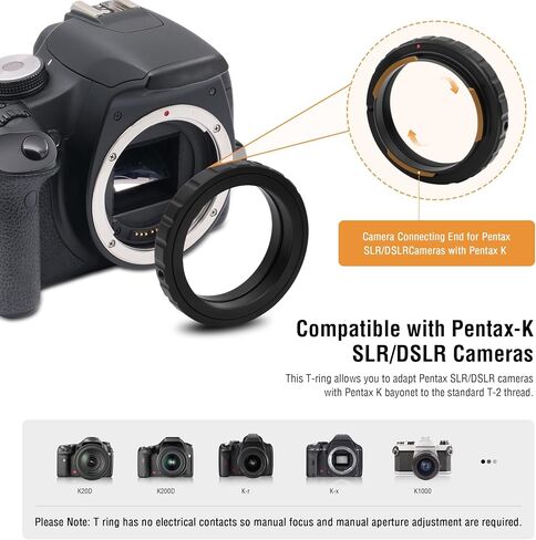 Astromania T-Ring and M42 to 1.25" Telescope Adapter (T-Mount) for Nikon SLR/DSLR Cameras in Saudi Arabia