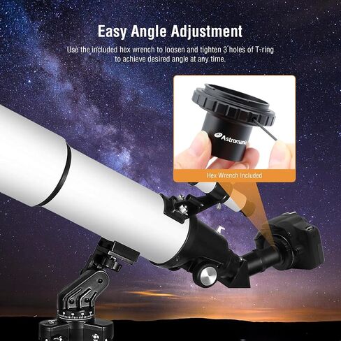 Astromania T-Ring and M42 to 1.25" Telescope Adapter (T-Mount) for Nikon SLR/DSLR Cameras in Saudi Arabia