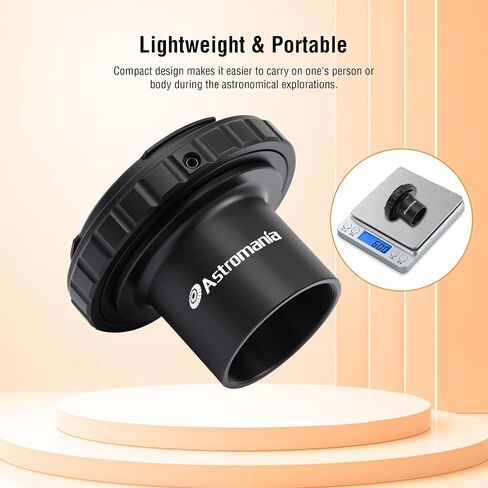 Astromania T-Ring and M42 to 1.25" Telescope Adapter (T-Mount) for Nikon SLR/DSLR Cameras in Saudi Arabia