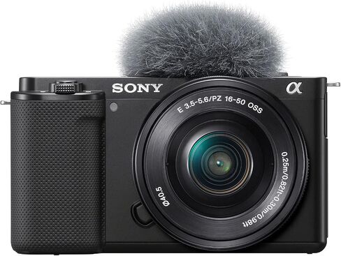هيكل كاميرا Sony ZV-E10 بدون مرآة Alpha APS-C Vlog و18-105 مم F4 E PZ G OSS Power Zoom G Lens SELP18105G ILCZV-E10/B حزمة سوداء مع علبة تروس ديكو، بطارية إضافية، مجموعة ملحقات صور الفيديو in Saudi Arabia