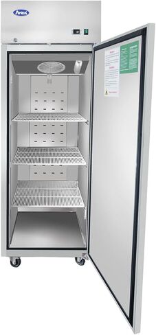 Commercial Refrigerator Freezer,ATOSA MBF8001 Single 1-Door Top Mount Stainless Steel Reach In Commercial Refrigerators Freezer For Restaurant Kitchen 22.6 cu.ft -10℉—0℉ in Kuwait