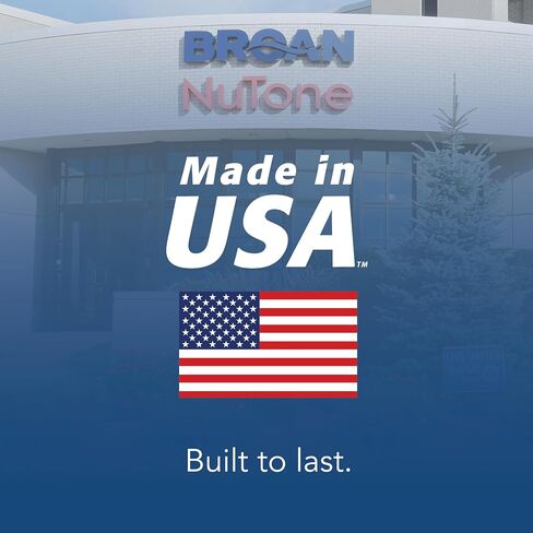 Broan-NuTone AE110S مروحة معتمدة من Invent Energy Star، 110 CFM 1.0 Sones، أبيض in Kuwait