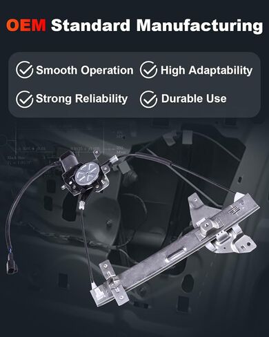 cciyu Power Window Regulator Replacement for 2012-2017 for Chevrolet for Equinox,2012-2017 for GMC Terrain With Motor Assembly Rear Left Drivers Side in Saudi Arabia