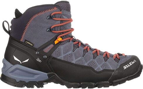 Salewa Men's MS ALP Trainer MID GTX Trekking & Hiking Boots, Ombre Blue Fluo Orange, 9.5 in Saudi Arabia
