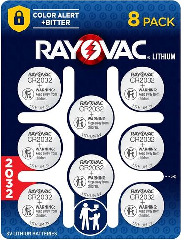 Rayovac Lithium Coin Cell Batteries Size 2032 3V, 2 Pack in Kuwait