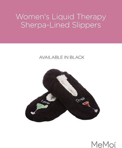 MeMoi Women's Liquid Therapy Sherpa-Lined Slippers in Saudi Arabia