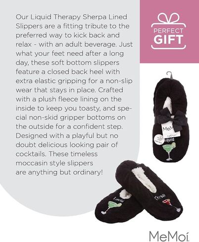 MeMoi Women's Liquid Therapy Sherpa-Lined Slippers in Saudi Arabia