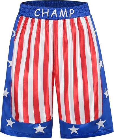 Colorful House Men's Satin Boxing Robes Adult Hooded Boxing Costume With Shorts Set in Kuwait