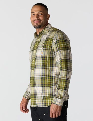 قميص Carhartt رجالي متين ومريح وخفيف الوزن وأكمام طويلة منقوش in Saudi Arabia