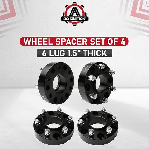 مجموعة الفواصل العجلة من نمط الترباس 4-8x6.5-8x165.1mm محور Lug Centric 130 مم-9/16-18 سميكة 2 بوصة-متوافقة مع شاحنات دودج وفورد-1994-2011 RAM 2500 ، RAM 3500 ، 88-98 F-250 ، F-350 in Saudi Arabia