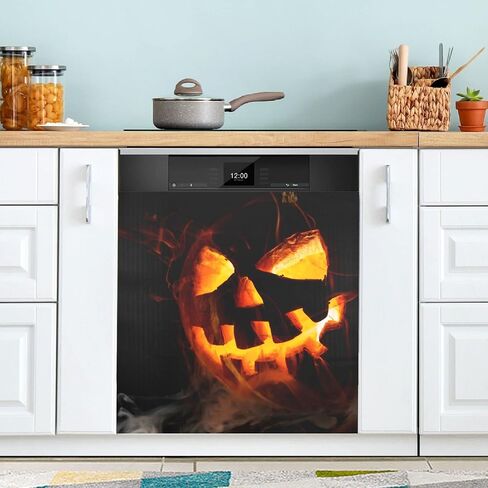 Ollabaky Dishwasher Magnet Cover Cute Christmas Gingerbread Magnetic Sticker Dishwasher Door Cover Decal Refrigerator Magnet Sticker for Home Kitchen Cabinet Appliances 23"x26" in Kuwait