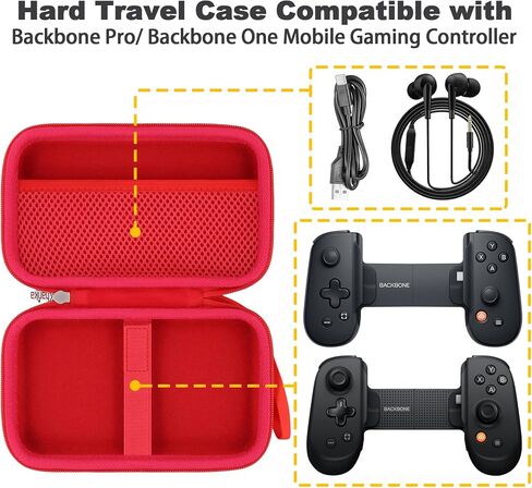 khanka Case for Backbone Pro/Backbone One iOS Mobile Gaming Controller,Carrying Case Compatible with Backbone Pro/One iOS Mobile Gaming Gamepad/Controller in Kuwait