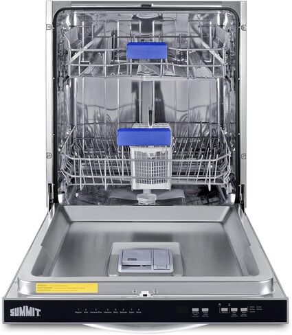 Summit Appliance DW243BADA 24" Wide Built-In Dishwasher, Black, ADA Compliant, Quite Performance, Touch Controls, Digital Display, Top Control Panel, Stainless Steel Interior, 8 Wash Programs in Saudi Arabia