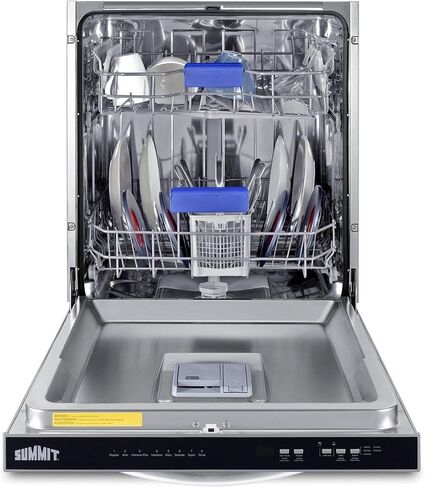 Summit Appliance DW243BADA 24" Wide Built-In Dishwasher, Black, ADA Compliant, Quite Performance, Touch Controls, Digital Display, Top Control Panel, Stainless Steel Interior, 8 Wash Programs in Saudi Arabia