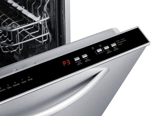 Summit Appliance DW243BADA 24" Wide Built-In Dishwasher, Black, ADA Compliant, Quite Performance, Touch Controls, Digital Display, Top Control Panel, Stainless Steel Interior, 8 Wash Programs in Saudi Arabia