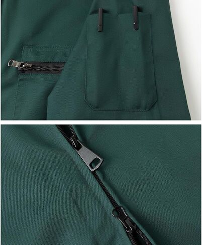 Yukirtiq Men's Long Sleeve Mechanic Work Jumpsuit with Multi Pockets Cotton Blend Workwear in Kuwait
