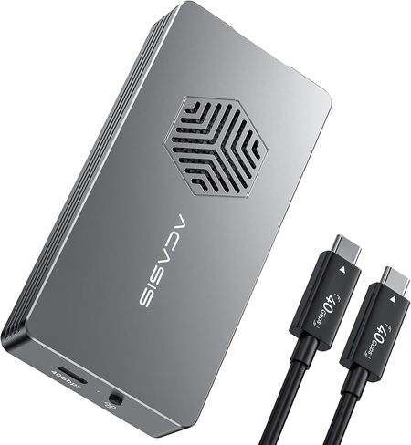 اكاسيس حافظة SSD M.2 NVMe بدون ادوات 40Gbps لـ M1 M2 Pro/Max، حافظة ذاكرة مستديمة من خليط الالومنيوم الناعم المضاد للخدش، متوافقة مع USB4/3.2/3.1/3.0/2.0، تدعم حتى 8TB مقاس 2280 M&B+M-Key in Kuwait