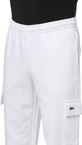 Lacoste Men's Regular Fit Non-Brushed Fleece Cargo Sweatpants in Saudi Arabia