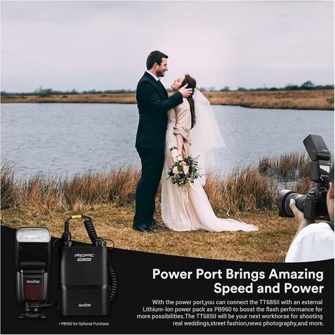 Godox TT685II-N TT685IIN Flash for Nikon Camera, 2.4G Wireless X System GN60 TTL 1/8000s HSS Flash, 0.1-2.6s Recycle Time, Quick-Release Lock, Speedlite Compatible for Nikon DSLR Cameras in Saudi Arabia