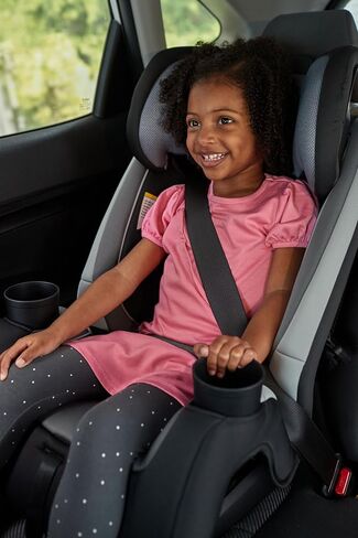 Safety 1st TriMate 3-in-1 Convertible Car Seat, Slim Fit, Infant to Big Kid Car Seat, Easy-Install Harness, Machine-Washable Cover, Dishwasher-Safe Cup Holders, 5-100 lbs, Sharkskin in Saudi Arabia