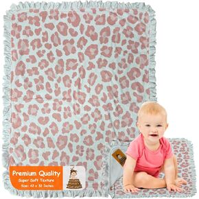 Dear Baby Gear Baby Blankets for Boys & Girls - Neutral Baby Blankets - Baby Girl Blanket & Baby Boy Blankets - Crib & Nursery Quilt - Baby Blankets Unisex - Antlers Grey with Ruffles in Saudi Arabia