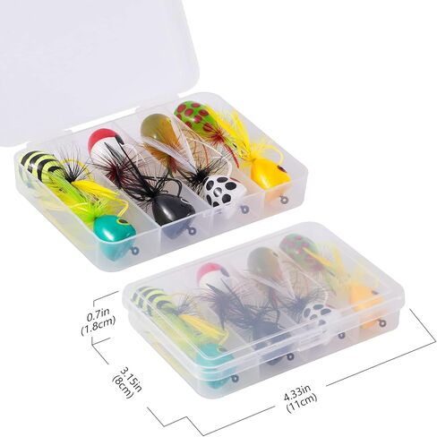 BASSDASH Popper Flies for Fly Fishing Bass Panfish Perch Topwater Fishing Lures in Saudi Arabia