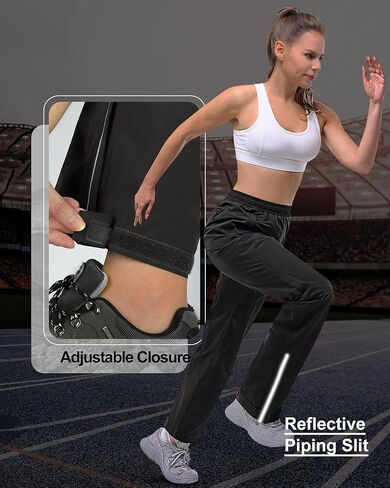 33,000ft Women's Rain Pants Lightweight Breathable Waterproof Pants Soft Windproof Overall Rain Pants for Hiking, Golf in Kuwait