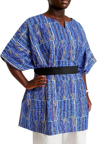ملابس أفريقية للنساء Dashiki Kaftan Kente طباعة قمم أنقرة كيمونو بالإضافة in Saudi Arabia