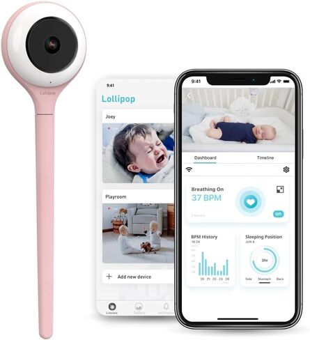 جهاز مراقبة الأطفال الذكي Lollipop عالي الدقة وواي فاي ومثبت على الحائط in Kuwait