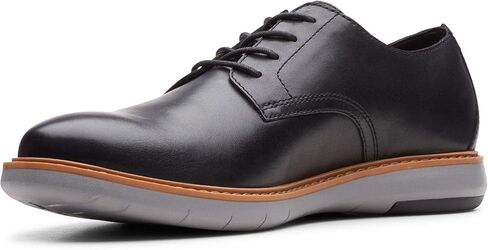 Clarks Men's Draper Lace Oxford, Black Leather with Grey Outsole, 11 M US in Kuwait