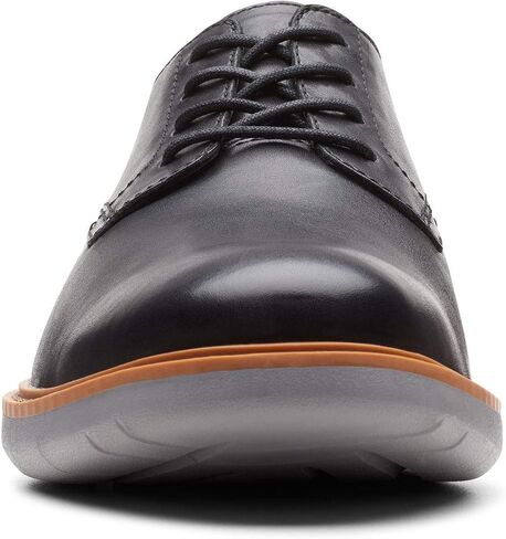 Clarks Men's Draper Lace Oxford, Black Leather with Grey Outsole, 11 M US in Kuwait