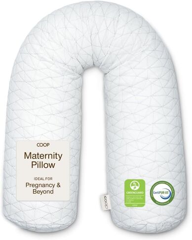Coop Home Goods Adjustable Full Body Pillow (20x54) & Ultra-Tech Body Pillow Protector Bundle for Pregnancy - Soft Zippered Washable Cover, Neck & Knee Full Support for Side Sleepers in Kuwait