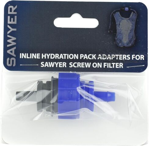 Sawyer Products SP110 Inline Hydration Pack Adapter for Screw-on Filters Blue/Gray ,One Size in Kuwait